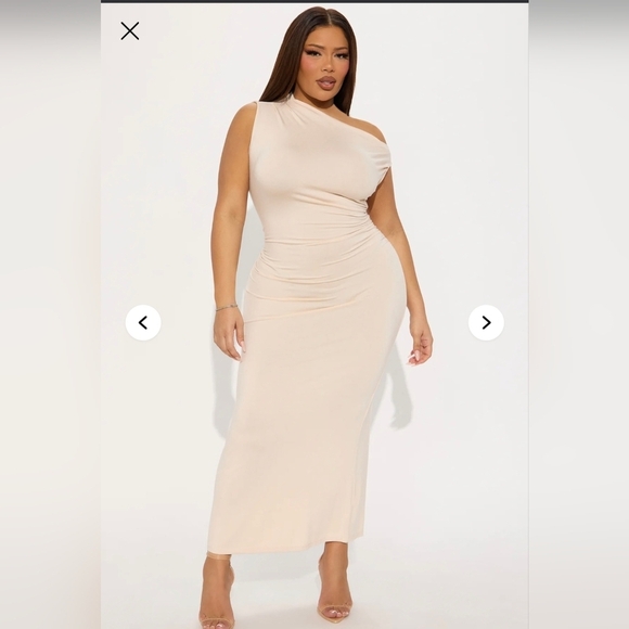Fashion Nova Dresses & Skirts - Fashion Nova - Brooke Ruched Midi Dress- W Sz Medium